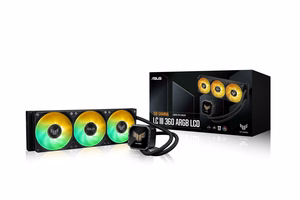 ASUS TUF Gaming LC III 360 ARGB LCD procesoriaus viskas viename skystas aušintuvas 12 cm juodas 1 vnt.