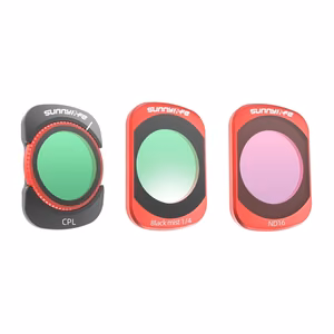 Sunnylife Pocket 4/3 CPL, ND16 ir 1/4 Black Mist filtrų rinkinys