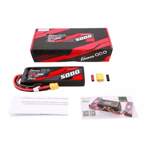 „Gens Ace“ G-Tech 5000 mAh, 7,4 V, 60C, 2S1P LiPo akumuliatorius su korpusu iš PC medžiagos ir XT60 jungtimi