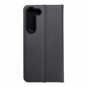 Dėklas telefonui LUNA Book Carbon for SAMSUNG S23 - juodas (m)