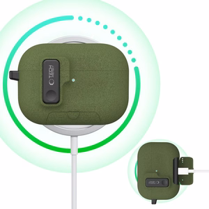 Tech-Protect Slim Hook dėklas AirPods Pro 3 žalias
