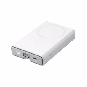 Magnetinė išorinė baterija Joyroom JR-PBM01 su stovu, 20W, 10000mAh (balta)