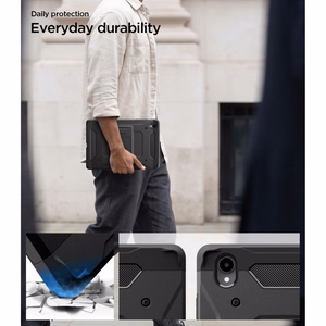Spigen Tough Armor Pro  Samsung Galaxy Tab S12+ 12.6" dėklas, juodas