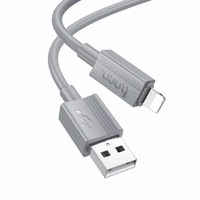 Kabelis USB-A į Lightning Hoco 2,4A 1 m X107 pilkas