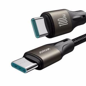 USB laidas Joyroom SA25-CC5, juodas, Type-C / Type-C, 120 cm