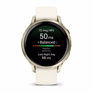 Garmin Venu 4 – GPS išmanusis laikrodis, AMOLED, 41 mm, auksinis