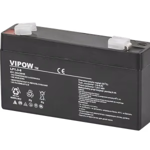 VIPOW gel battery, 6 V, 1.3 Ah