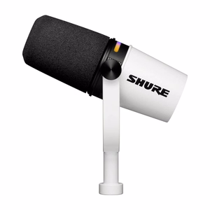 Shure MV7+-W – USB-C / XLR tinklalaidžių ir vokalinis mikrofonas, baltas