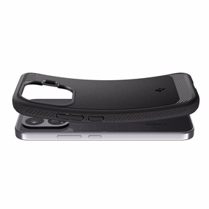 Spigen Rugged Armor dėklas, skirtas Xiaomi 17T Pro, matinis juodas