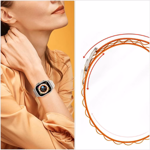 TECH-PROTECT NYLON PRO APPLE WATCH 4 / 5 / 6 / 7 / 8 / 9 / SE / ULTRA 1 / 2 (42 / 44 / 45 / 49 MM) ORANŽINIS