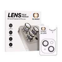 Apsauginis stiklas kameros lęšiams Tel Protect 3D Lens ant kameros Iphone 14/14 Plus/16e skaidrus (2 vnt.)