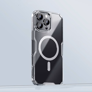 Nillkin Nature Pro Magnetinis dėklas telefonui su MagSafe iPhone 16 - permatomas ir baltas