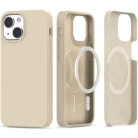 Tech-Protect Silikoninis Magnetinis dėklas telefonui iPhone 13 / 14 - Smėlio spalvos