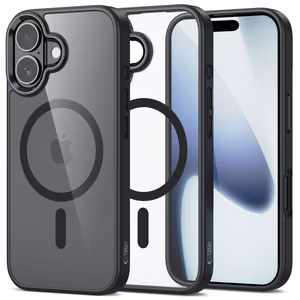 Tech-Protect MagMat Magnetinis dėklas telefonui iPhone 17 - Skaidrus juodas