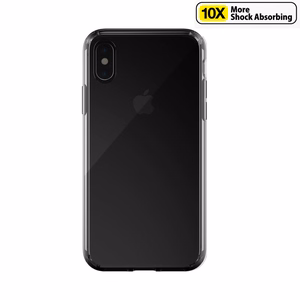 Just Mobile Tenc Air dėklas, skirtas iPhone XS / X, krištolo juodumo
