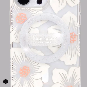 MagSafe magnetinis telefono laikiklis pirštui Kate Spade New York Magnetic Loop Grip, „The Sparkle Silver“