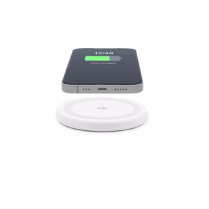 Puro Qi 10 W belaidžio įkrovimo pagrindas, skirtas Android ir iPhone, baltas