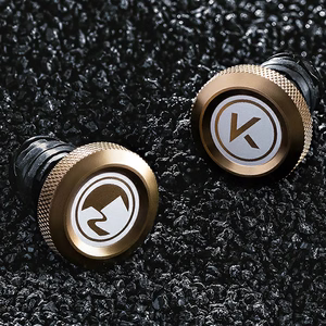 Rockbros VK-KB10 ROAD TO SKY Aluminum Handlebar Plugs - Brown