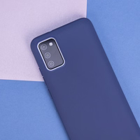 Matinis TPU dėklas telefonui Xiaomi Redmi Note 14 Pro 4G (Global) tamsiai mėlynas