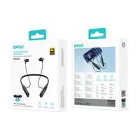 BWOO Stereo Garso Kokybė BT5.3 Kaklo juosta Ausinės BW870 juodas