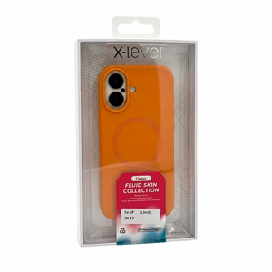 Dėklas X-Level Fluid Skin MagSafe Apple iPhone 17 juodas