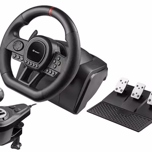 Tracer TRAJOY47345 žaidimų vairas + pedalai juodas PlayStation 4, PlayStation 3, Xbox One, Xbox 360, Switch, PC