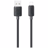 USAMS laidas KY Series US-SJ689 2.4A USB-A į Lightning 1m juodas