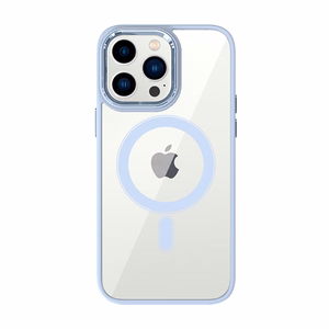 Tel Protect Magnetinis skaidrus dėklas telefonui Iphone 13 Pro Max Šviesiai mėlyna