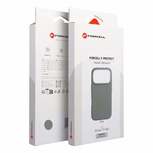 Dėklas telefonui IPHONE 17 Air Forcell F-Protect Frame Premium suderinamas su Magsafe pilkas