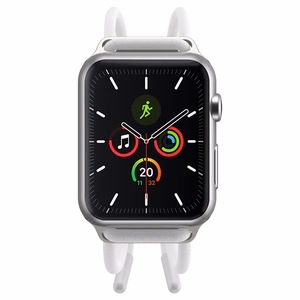 Baseus reguliuojama sporto juosta laikrodžiui Apple Watch 3/4/5/6/SE 38/40mm (LBAPWA4-A24) balta-rožinė (f)