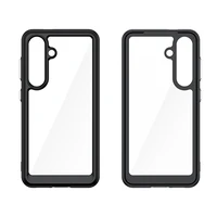 Kosminis dėklas su gelio rėmu Samsung Galaxy S25 - juodas