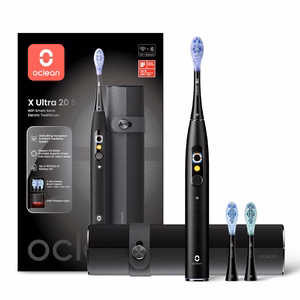 Oclean X Ultra 20 S elektrinis dantų šepetėlis, juodas