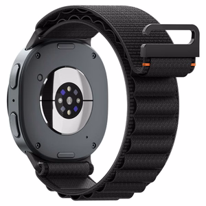 Spigen WBF1 dirželis, skirtas „Samsung Galaxy Watch 40/44/46 mm“ – juodas