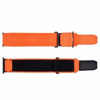 FORCELL F-DESIGN FA05 nailoninis dirželis APPLE laikrodžiui 38 / 40 / 41 mm oranžinis