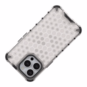 Honeycomb Case šarvu dangtelis su TPU buferiu iPhone 13 Pro juodas