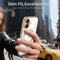 Tech-Protect MagFlex Magnetinis dėklas telefonui iPhone 17 - Skaidrus auksinis