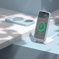 "Etteri" silikoninis "Mag" dėklas iPhone 14 6,1" šviesiai mėlynas