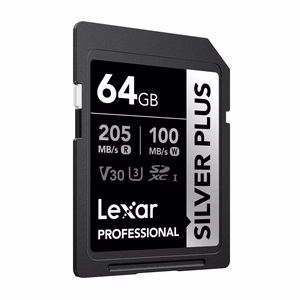 „Lexar Professional“ SILVER PLUS SDXC 64 GB atminties kortelė