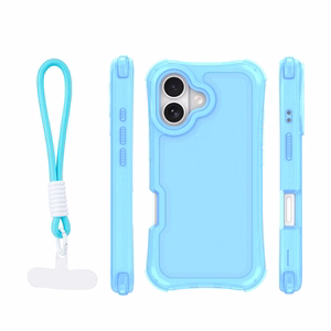 Safepop dėklas su dirželiu skirtas iPhone 17 6,3" mėlynas