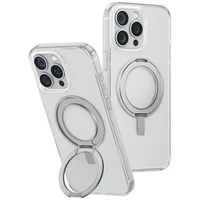 Uniq Swivix 360 sukamas stovas dėklas telefonui iPhone 16 Pro Max - skaidrus