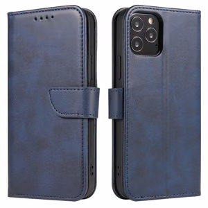 Magnet Case элегантный чехол с откидной крышкой и функцией подставки для Samsung Galaxy A73 синий