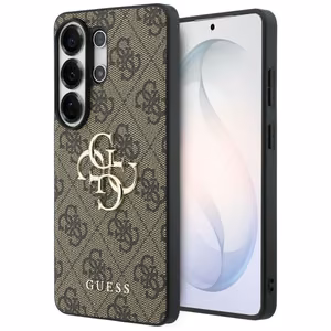 Guess 4G Big Metal Logo Case for Samsung Galaxy S26 Ultra - Brown
