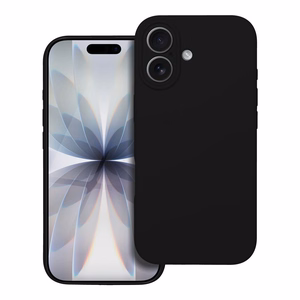 Silikoninis dėklas 2mm telefonui IPHONE 17 juodas