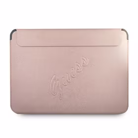 Guess Saffiano Script viršelis 13" nešiojamam kompiuteriui - rožinis