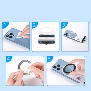 Joyroom komplektas metal magnetic rings smartphone 2 vnt. rožinis (JR-Mag-M3)