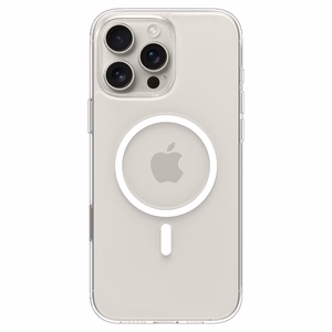 Spigen Thin Fit MagSafe deklas, skirtas iPhone 16 Pro - Skaidrus ir baltas