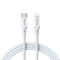 BWOO Kabelis USB-C - Lightning 1m 27W ABS + TPE X283 C-L baltas
