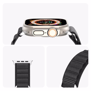 DUX DUCIS dirželis GS nailoninis Apple Watch 42 / 44 / 45 / 49 mm juodas