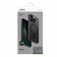 Uniq Clario dėklas telefonui iPhone 16 Pro 6.3" Magclick įkrovimas pilkas