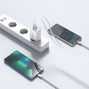 Tech-Protect C65W įkroviklis 2x USB-C PD 65W / USB-A QC 3.0 - juodas